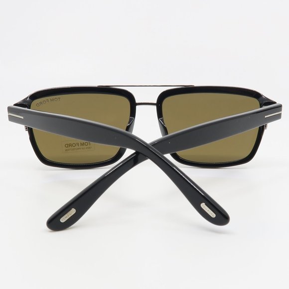 Tom Ford TF780 01J New Black/ Brown ANDERS Men's Sunglasses 58mm with box - Picture 6 of 7